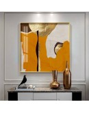 Abstract gold foil art geometric rings Poster Print HD Wall Art Pictures for Living Room Office Home Decor Nordic luxurious