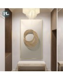 3D stereo abstract lines wall art Canvas Painting Prints Posters Creative golden art Pictures for Living Room Nordic Decor