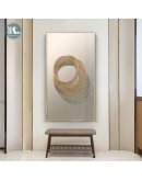 3D stereo abstract lines wall art Canvas Painting Prints Posters Creative golden art Pictures for Living Room Nordic Decor