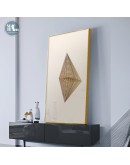 3D stereo abstract lines wall art Canvas Painting Prints Posters Creative golden art Pictures for Living Room Nordic Decor