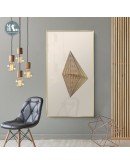 3D stereo abstract lines wall art Canvas Painting Prints Posters Creative golden art Pictures for Living Room Nordic Decor