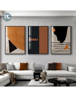 Abstract Black white geometry colorful Canvas Print Paintings Poster Morden Wall Art Pictures on Canvas Living Room Home Decor