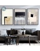 Minimalist Wall Art Canvas Painting Modern Abstract color block Art Poster Print Wall Picture for Living Room Nordic Decor