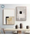 Minimalist Wall Art Canvas Painting Modern Abstract color block Art Poster Print Wall Picture for Living Room Nordic Decor