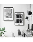 Nordic Building Abstract wall art Canvas Painting Prints Black White Posters for Living Room Morden contracted Home Decor