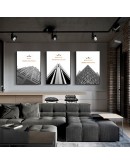 Nordic Black White Building Art wall art Canvas Painting Prints Abstract Posters for Living Room Morden contracted Home Decor