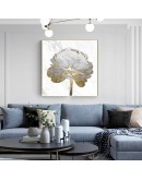 Vintage abstract flowing gold flower wall art Canvas HD Prints Posters Wall Pictures for living room dinner room Entrance decor