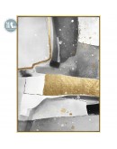 Nordic Abstract geometric Wall Art Canvas Painting ink gold foil Poster Print Wall Picture for Living Room home Decor