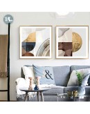 Golden Abstract Canvas Print Paintings square gold foil Poster Wall Art Pictures on Canvas Living Room Office Home Decor