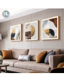 Golden Abstract Canvas Print Paintings square gold foil Poster Wall Art Pictures on Canvas Living Room Office Home Decor