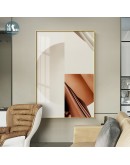 Abstract geometric warm color wall art canvas And Prints Light  Morden posters Wall Pictures For living room home decor