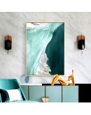 Watercolor abstract oil painting texture Green Canvas Art Paintings For Living Room Bedroom Posters And Prints Wall Poster Decor