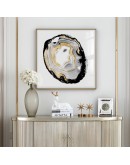 Nordic Golden agate line wall Art Canvas Poster Painting Black White Decoration Picture for living room Morden Print Home Decor