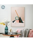 Nordic Wall Art Canvas Painting Abstract Solid geometric texture color block Art Poster Print Wall Picture for Living Room Decor