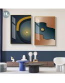 Minimalist geometric color block canvas Print Painting Modern Abstract Poster Wall Art Pictures on Canvas Living Room Home Decor