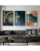 Minimalist geometric color block canvas Print Painting Modern Abstract Poster Wall Art Pictures on Canvas Living Room Home Decor