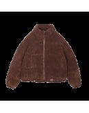   Style Winter Coat Women Corduroy Jacket Yellow Crop Puffer Jacket Short Oversize Clothing Ropa De Invierno Mujer