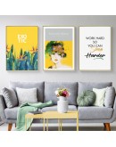 Nordic Plant Flowers wall art  Canvas Painting Prints Posters Figuars Pictures for Living Room Morden contracted Home Decor