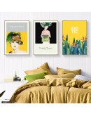 Nordic Plant Flowers wall art  Canvas Painting Prints Posters Figuars Pictures for Living Room Morden contracted Home Decor