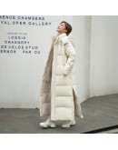 Plus Size Winter Cotton Jacket Women   Hooded X-Long Parka BF Style Loose Thick Warm Padded Snow Wear Puffer Coat