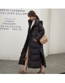 Plus Size Winter Cotton Jacket Women   Hooded X-Long Parka BF Style Loose Thick Warm Padded Snow Wear Puffer Coat