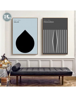 Nordic Canvas Painting Modern Prints madman movie Posters Prints Abstract geometry Art Wall Pictures Living Room Unframed Poster