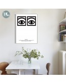 Nordic Minimalist Canvas Painting Abstract Eyes Prints Art Posters Prints Geometry letter Wall Picture Living Room home decor