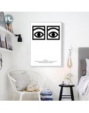 Nordic Minimalist Canvas Painting Abstract Eyes Prints Art Posters Prints Geometry letter Wall Picture Living Room home decor