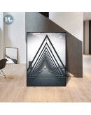 Nordic Abstract geometric Building wall art Canvas Posters Painting Prints Landscape Pictures for Living Room Morden Home Decor