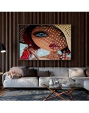 Nordic Modern Style beauty Characters Colorful Canvas Painting Poster Print Decor Wall Art Pictures For Living Room Bedroom