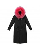 Winter Jacket Women -30 Degrees Snow Wear Long Parkas Fur Hooded Clothing Female Fur Lining Thick Padded Winter Coat Women