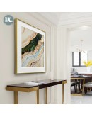 Maeham Modern Abstract Marble texture Golden Mountain Canvas Painting Wall Art Nordic Print Scandinavian Decoration Picture