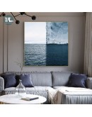 Nordic Landscape Canvas Painting Prints Posters Ice Sea wall art Pictures for Living Room Morden contracted Home Decor