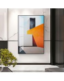 Modern Abstract building orange Canvas Art Paintings For Living Room Bedroom Posters And Prints aisle Wall Poster Home Decor