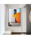 Modern Abstract building orange Canvas Art Paintings For Living Room Bedroom Posters And Prints aisle Wall Poster Home Decor