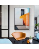 Modern Abstract building orange Canvas Art Paintings For Living Room Bedroom Posters And Prints aisle Wall Poster Home Decor