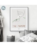 Nordic Style Wall Art Canvas Poster Minimalist figures line Print abstract Painting Picture for Living Room Decor