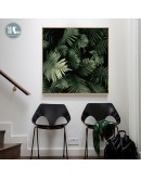 Nordic Green Plant Lanscape Wall Art Canvas Poster and Print Canvas Painting Decorative Picture for Living Room Home Decor