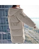 Winter Cotton Jacket Women  Style Loose Long Padded Parka Thick Warm Puffer Outerwear Coat Hooded Abrigos Mujer Invierno