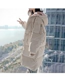 Winter Cotton Jacket Women  Style Loose Long Padded Parka Thick Warm Puffer Outerwear Coat Hooded Abrigos Mujer Invierno