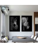 Black and white animal Lion elephant giraffe zebra Picture Wall Poster Modern Style Canvas Print Painting Art Living Room Decor