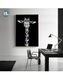 Black and white animal Lion elephant giraffe zebra Picture Wall Poster Modern Style Canvas Print Painting Art Living Room Decor