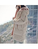 Winter Cotton Jacket Women  Style Loose Long Padded Parka Thick Warm Puffer Outerwear Coat Hooded Abrigos Mujer Invierno