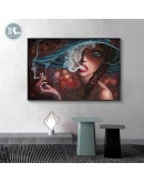 Nordic Modern Figure  beauty Watercolor Colorful Canvas Painting Poster Print Decor Wall Art Pictures For Living Room