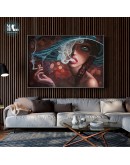 Nordic Modern Figure  beauty Watercolor Colorful Canvas Painting Poster Print Decor Wall Art Pictures For Living Room