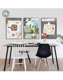 Nordic Hand-painted plants food wall art Canvas Painting posters Prints wall Picture for Living Room dining room Morden Decor