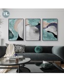 abstract Green Watercolor line Canvas Art Paintings For Living Room Bedroom Porch Posters And Prints Wall Poster Morden Decor