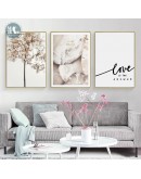 Nordic Flowers girls wall art Canvas posters Painting Prints creative Figures landscape Pictures for Living Room Morden Decor