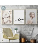 Nordic Flowers girls wall art Canvas posters Painting Prints creative Figures landscape Pictures for Living Room Morden Decor