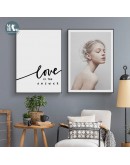 Nordic Flowers girls wall art Canvas posters Painting Prints creative Figures landscape Pictures for Living Room Morden Decor